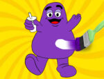 Grimace Shake Coloring E-Book